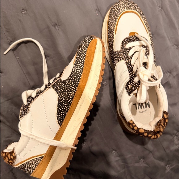 MWL by Madewell Women's Dotted Calf Hair, Leopard, and Brown Sneakers (New) - Picture 6 of 10